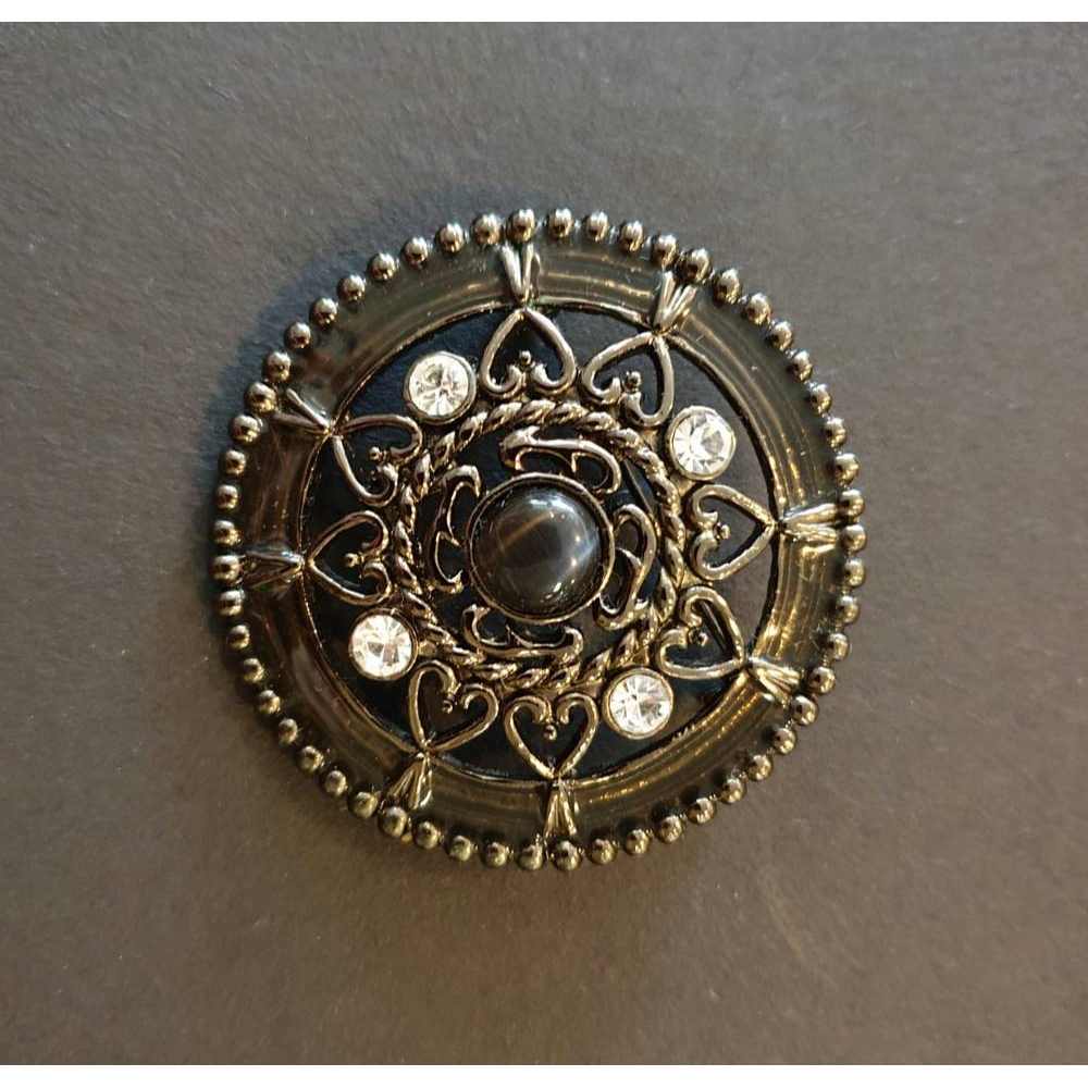 Vintage Round Brooch Rhinestones | Oxfam GB | Oxfam’s Online Shop