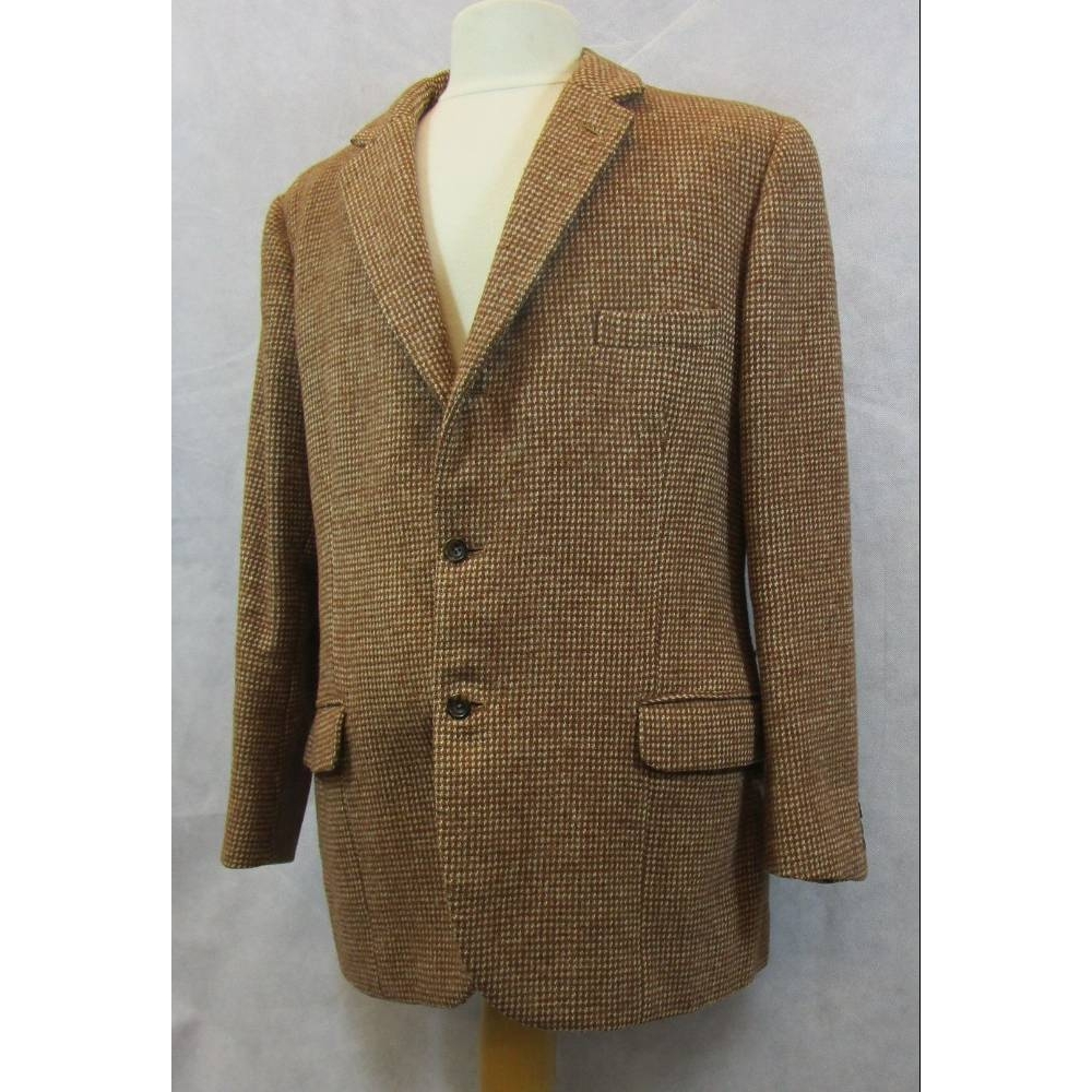 W Bill Ltd vintage check tweed jacket brown & cream Size: XL | Oxfam GB ...