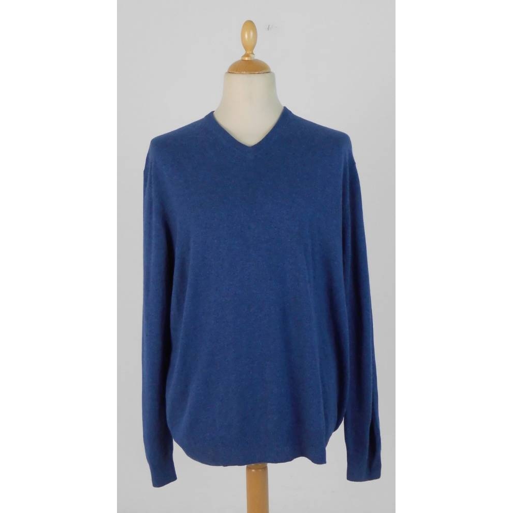 M&S Marks & Spencer Cashmere Jumper Cobalt Blue Size: XL | Oxfam GB ...