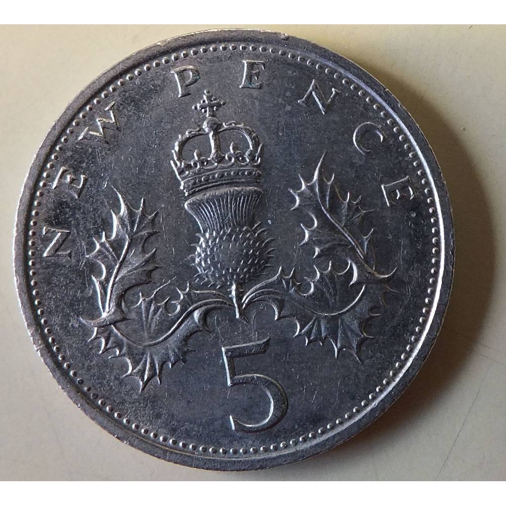 1x old 5p sterling coin For Sale in Ulverston, Cumbria | Preloved