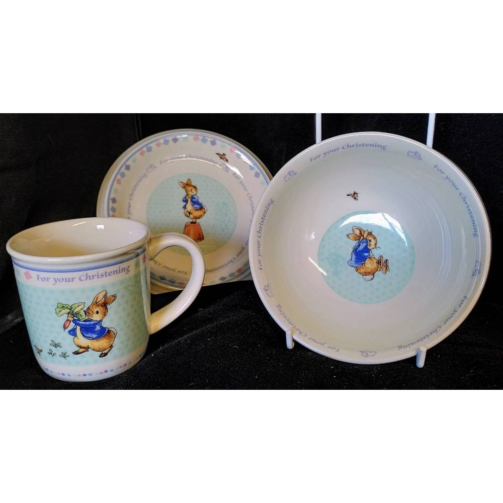 Peter rabbit 2025 wedgwood christening set