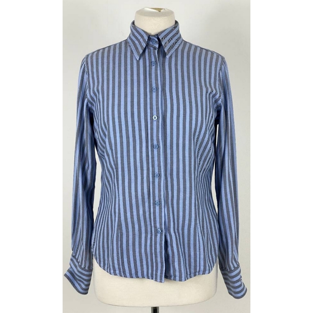 Thomas Pink Striped Blouse Blue Size: 12 For Sale in London | Preloved