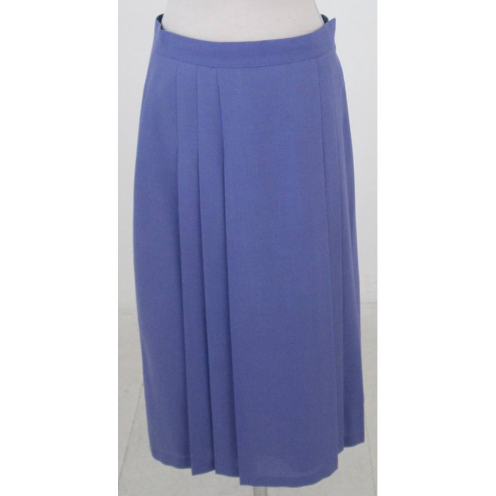 Jacques Vert Vintage Pleated Skirt Lilac Size: 14 For Sale in London ...