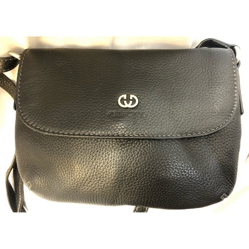 Gerry Weber Black Leather Hand Bag Black Size: M | Oxfam GB | Oxfam’s ...