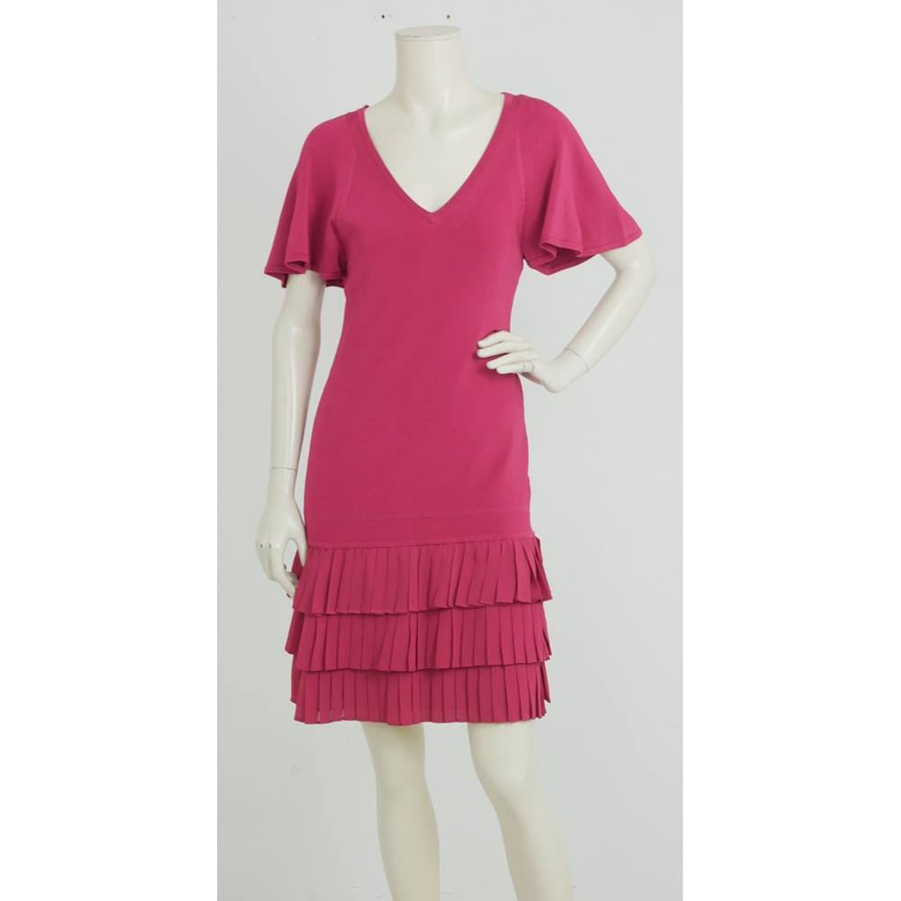 Karen Millen Ruffle Dress Pink Size 12 Oxfam Gb Oxfams Online Shop