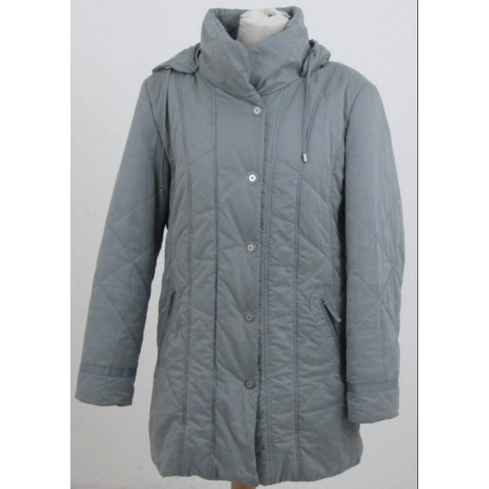 Cotswold Collections quilted coat grey Size: 12 For Sale in London ...