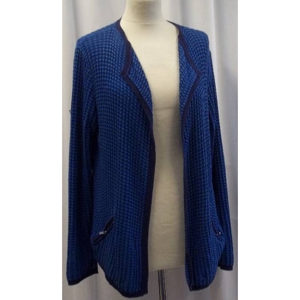  Brora  Open Cardigan  Blue Size 12 Oxfam GB Oxfam s 