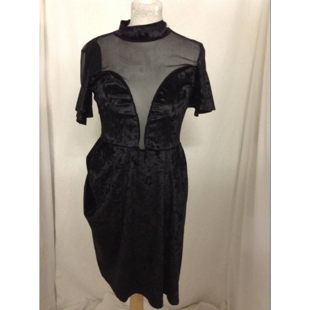 Boohoo Dress Black Size: 10 For Sale in Brigg, Lincolnshire | Preloved