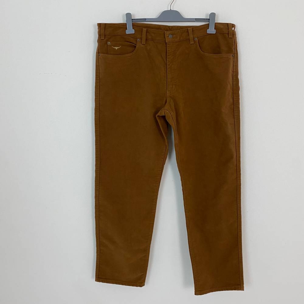 R.M.Williams Faux Moleskin Jeans Brown Size: 44