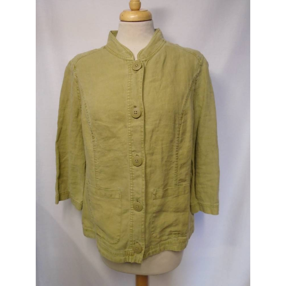 Seasalt linen jacket pale green Size: 12 For Sale in Penzance, Cornwall ...