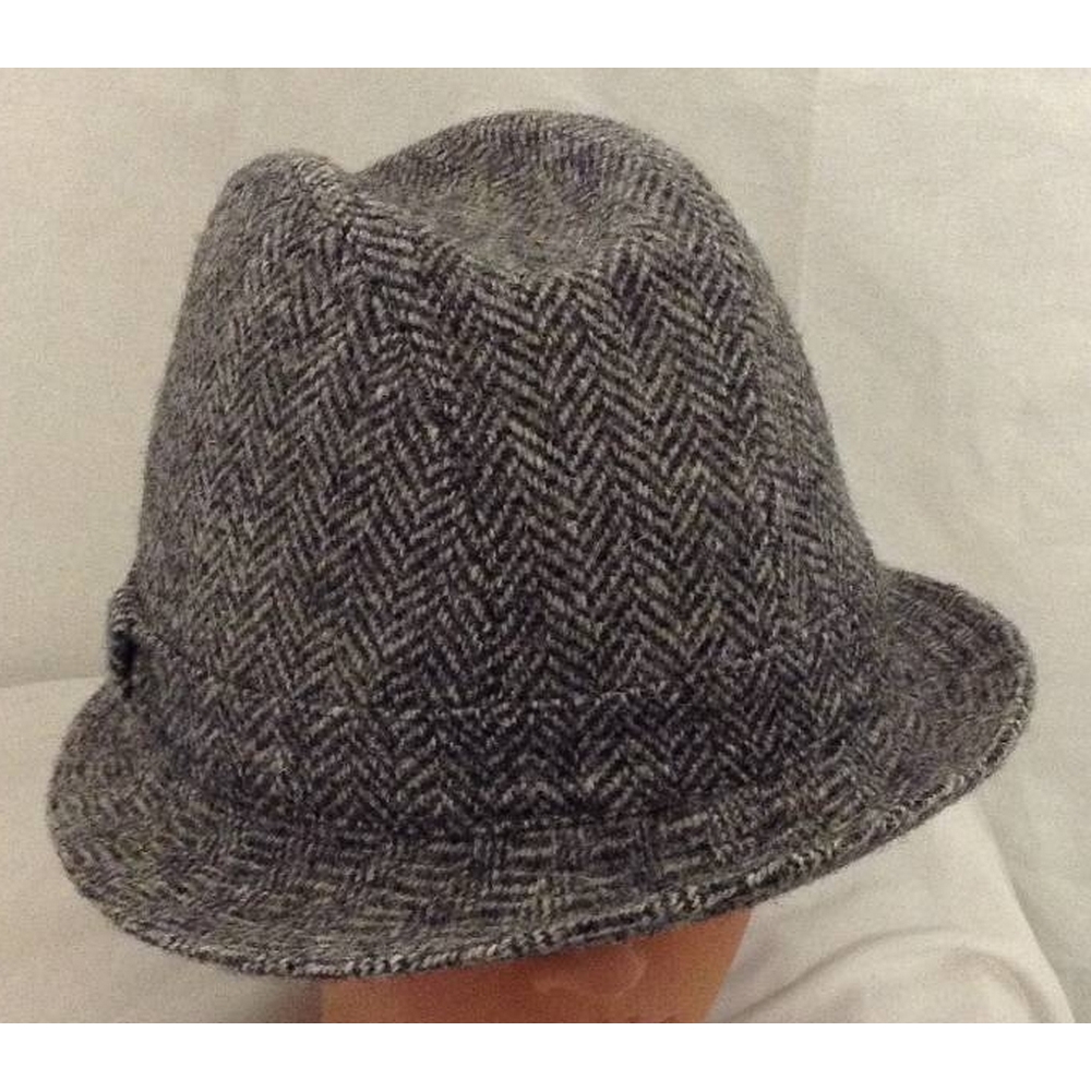 Dunn&Co Harris Tweed Trilby Hat Grey Size: One size | Oxfam GB | Oxfam ...