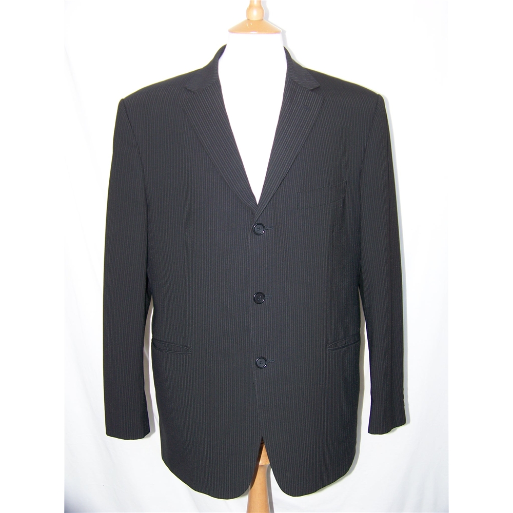 M&S Marks & Spencer Single breasted suit jacket Black Size: L | Oxfam ...