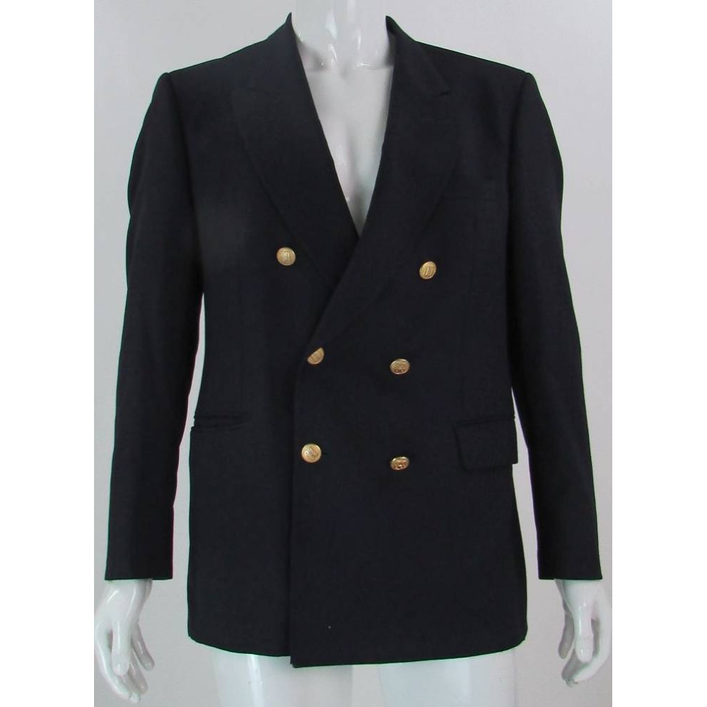 Daks Double Breasted Vintage 42R Wool Jacket Navy Blue Size: L | Oxfam ...
