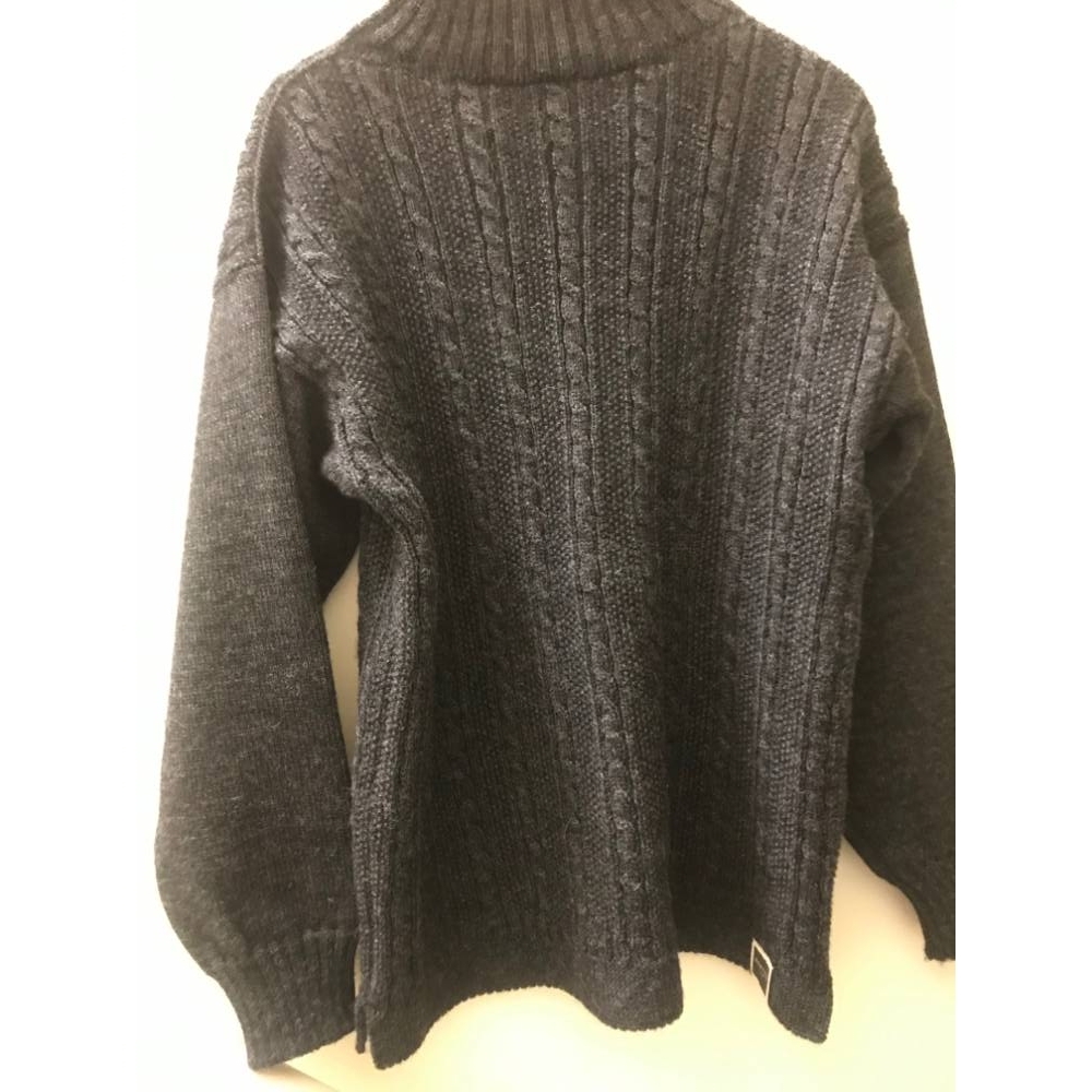 Berties of Bay Wool Knit Gansey Jumper Grey Size: XL | Oxfam GB | Oxfam ...