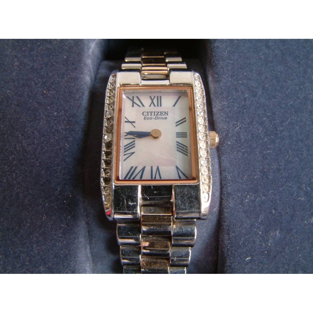 citizen eco drive rectangular