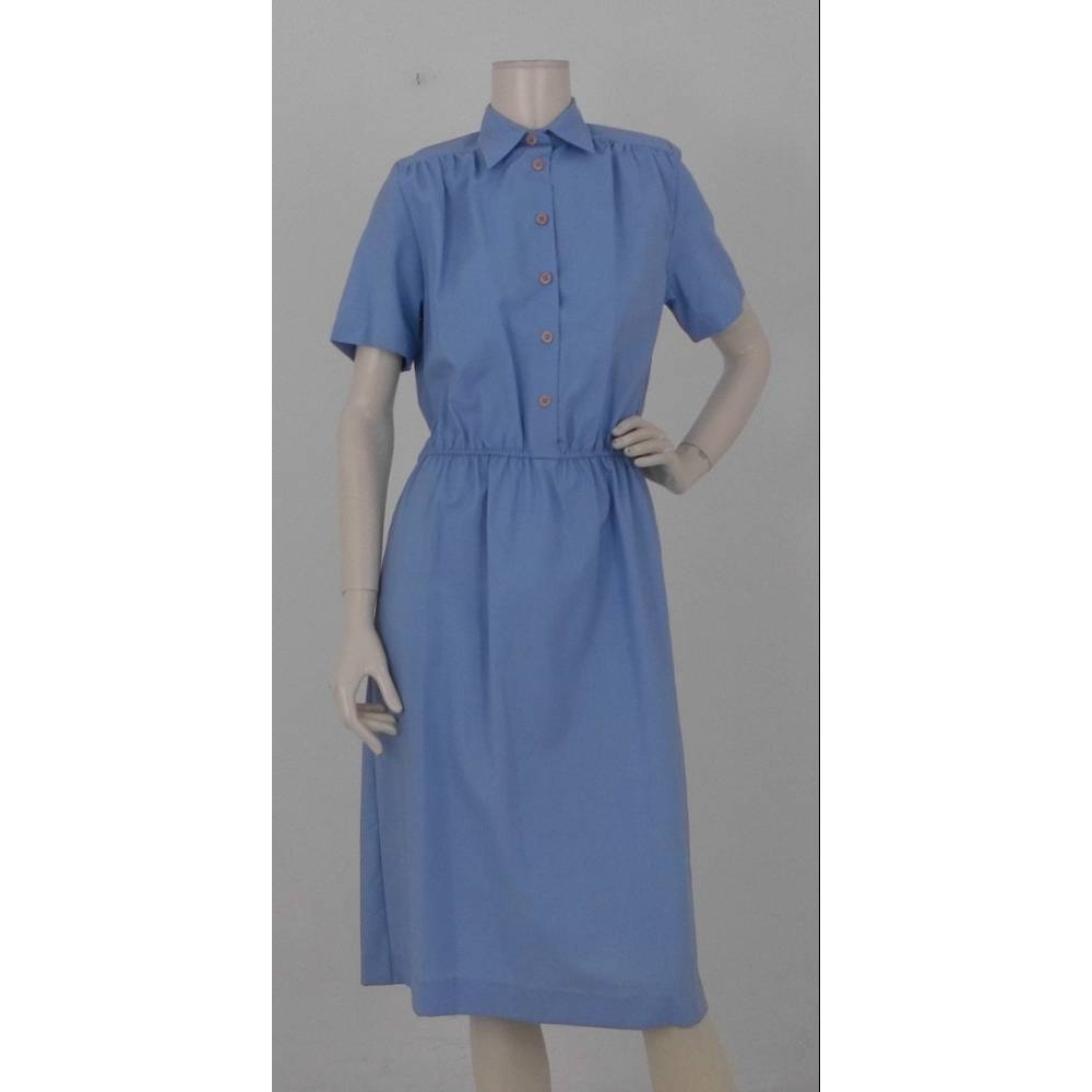 Griff '80s Brand New Work Dress Pale Blue Size: 10 For Sale in London ...