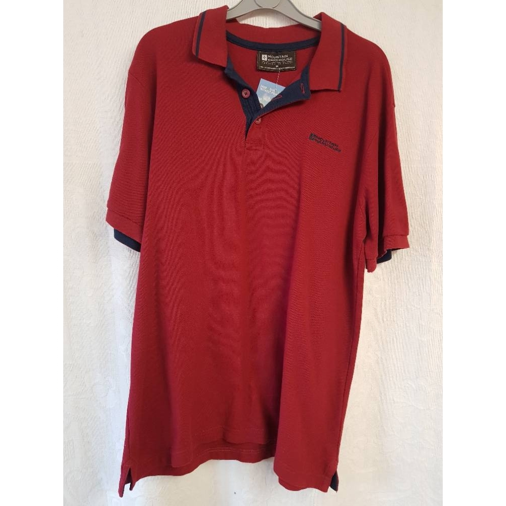 Mountain Warehouse Short Sleeve Polo Shirt Red Size: M For Sale in ...