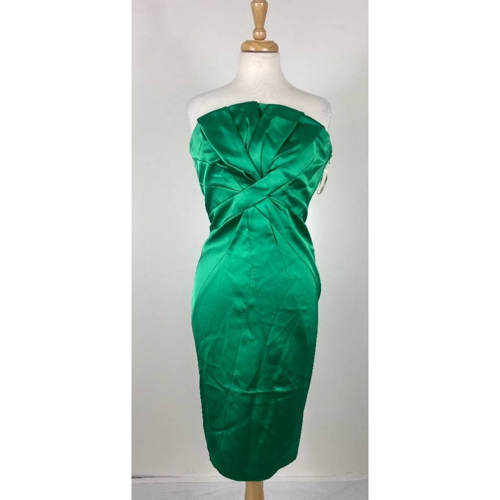 Karen Millen Strapless Dress Green Size: 16 | Oxfam GB | Oxfam’s Online ...