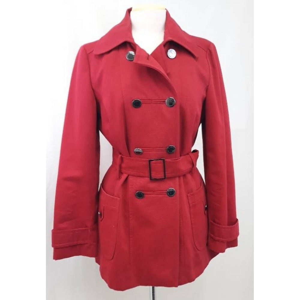 Star by Julien Macdonald double breasted coat red Size: 14 | Oxfam GB ...