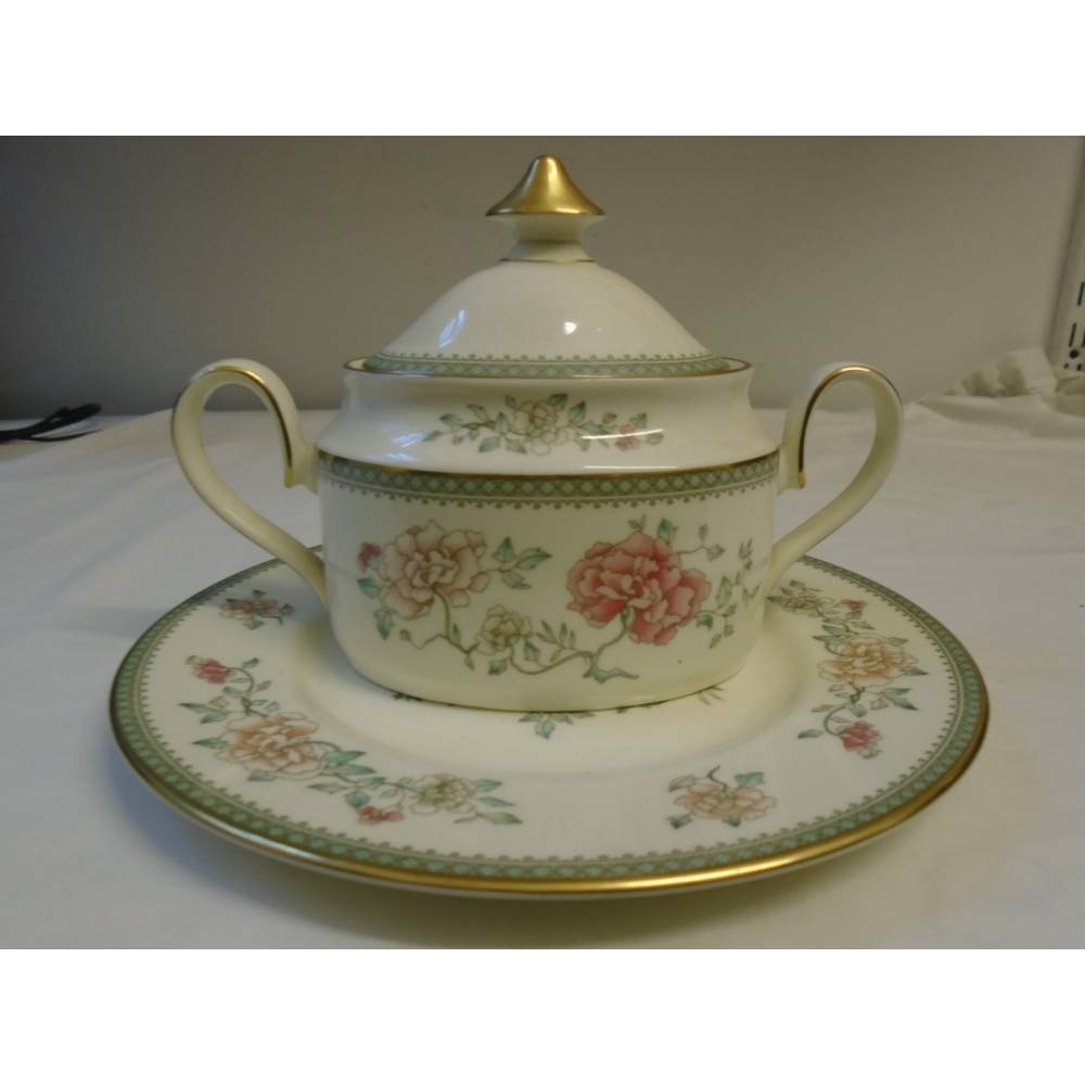 Minton - Jasmine - Royal Doulton Sugar Bowl with Lid Plus Plate - Fine ...