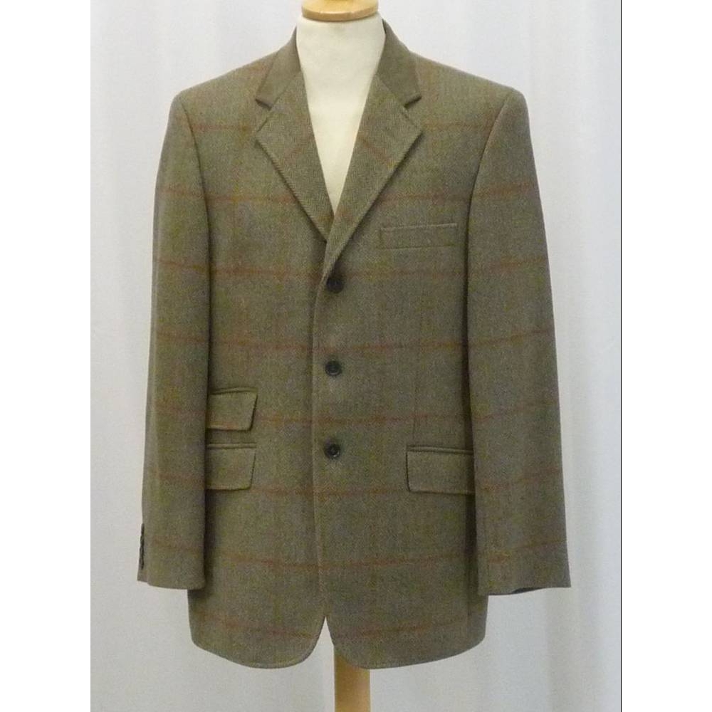 Toggi Checked Tweed Jacket Olive Green Size: M | Oxfam GB | Oxfam’s ...