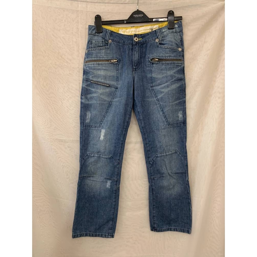 Henleys Jeans Blue Size: 28