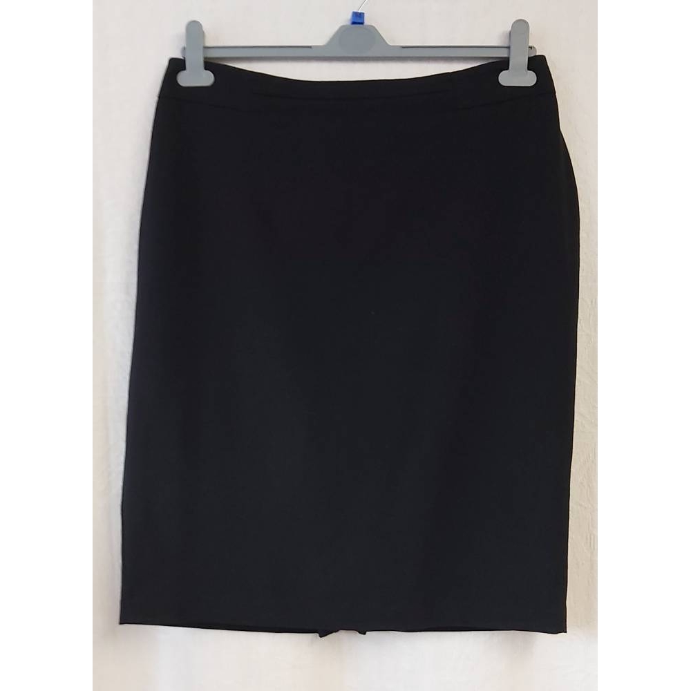 M&S Collection Calf Length Pencil Skirt Black Size: 14 | Oxfam GB ...