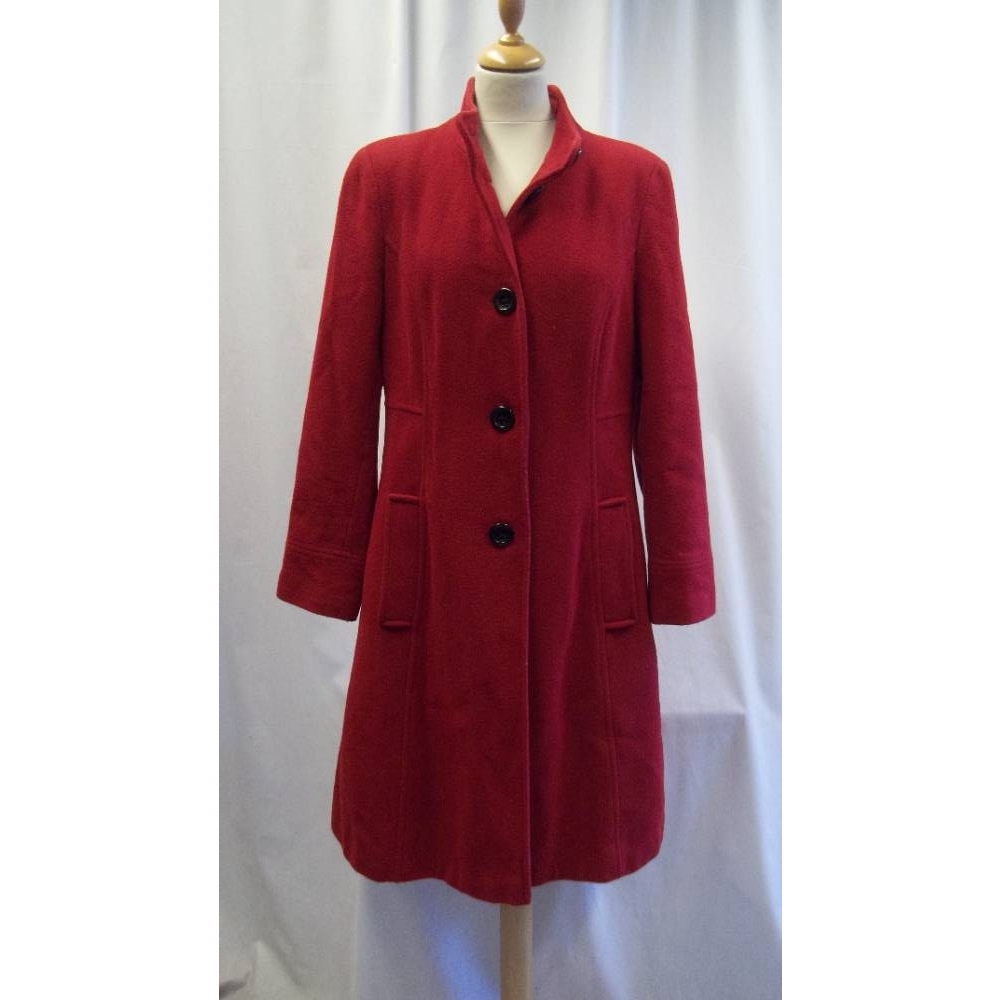 Laura Ashley Long Wool Blend Coat Red Size: 14 | Oxfam GB | Oxfam’s ...