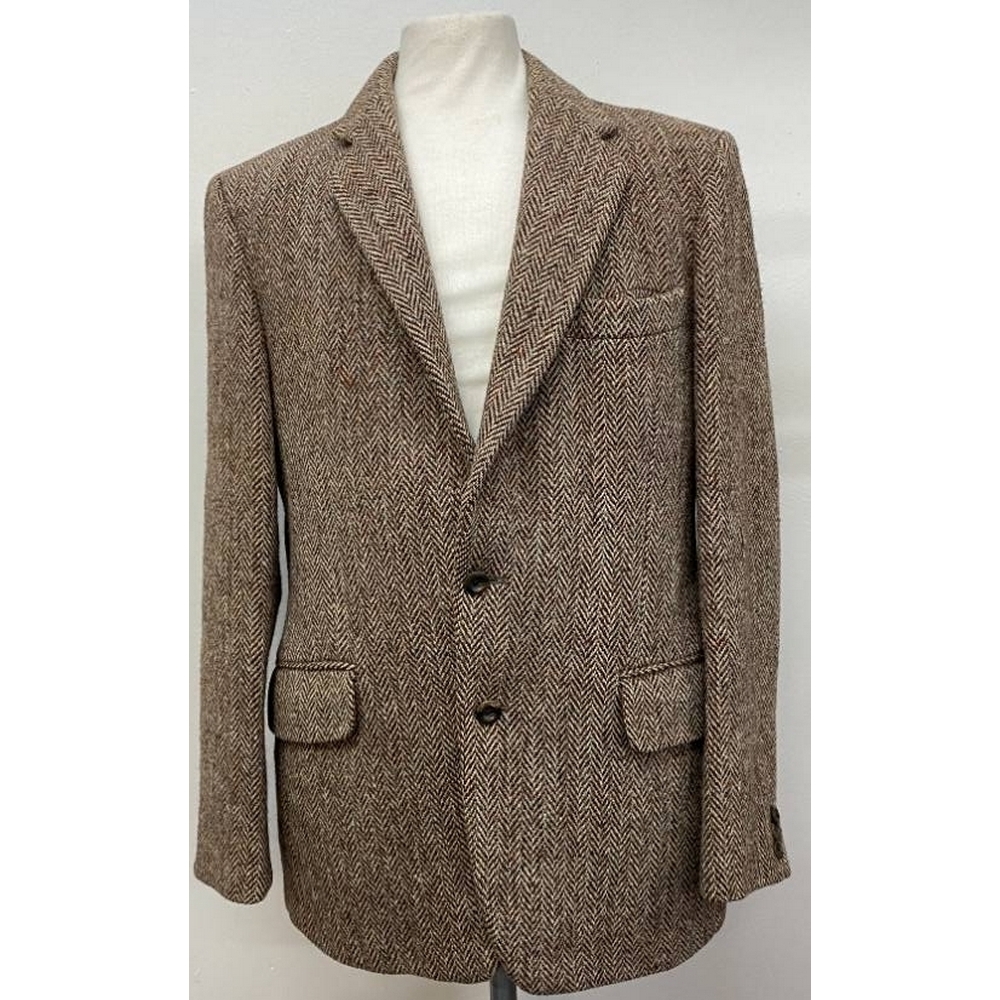 Harris Tweed Jacket Beige-Brown Size: L For Sale in Liverpool ...