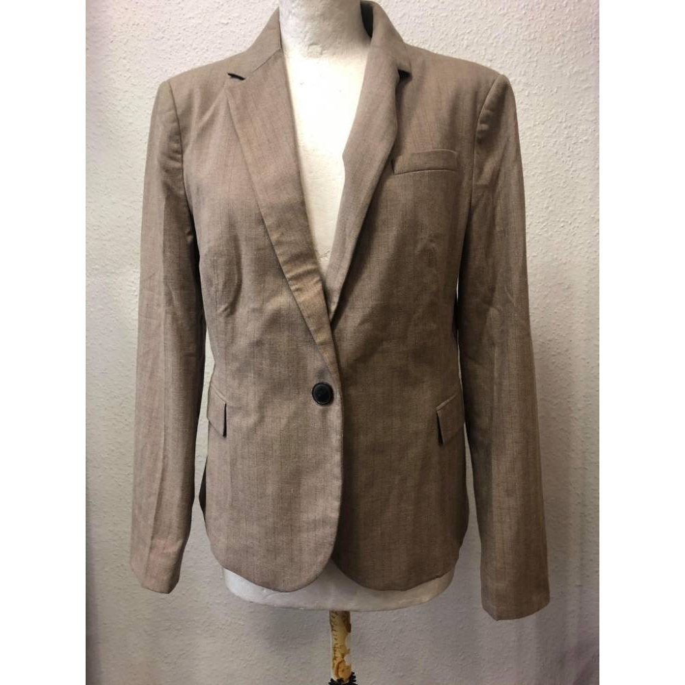 zara basic blazer beige Size: 10 For Sale in London, Greater London ...