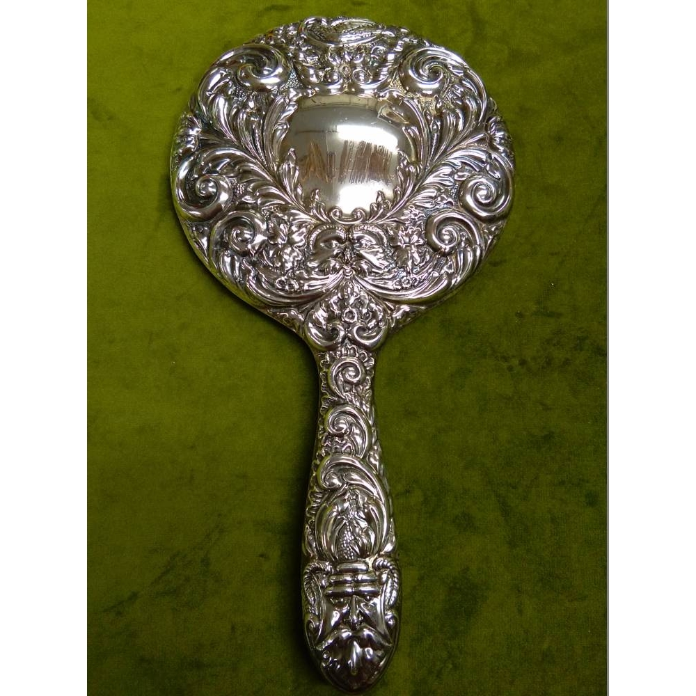 Sterling Silver Repousse Hand Mirror | Oxfam GB | Oxfam’s Online Shop