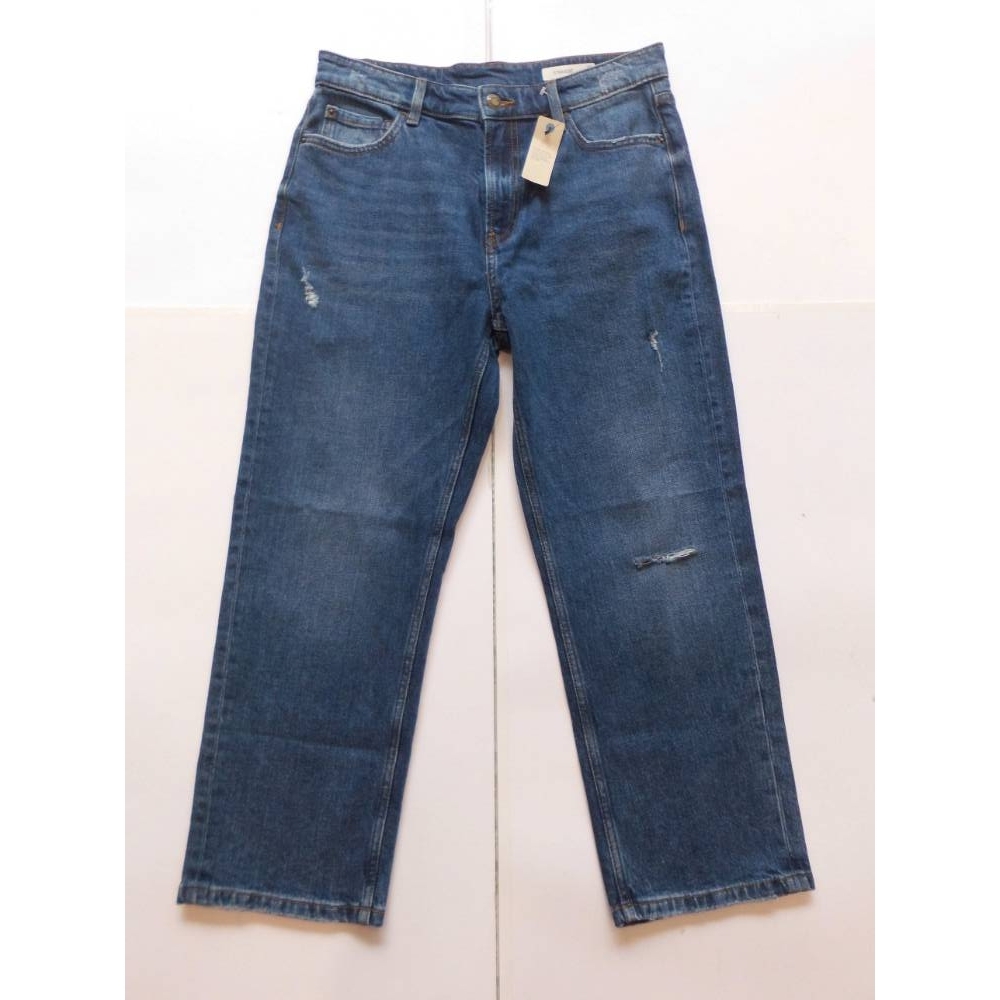 M&S Straight Jeans Blue Size: 32