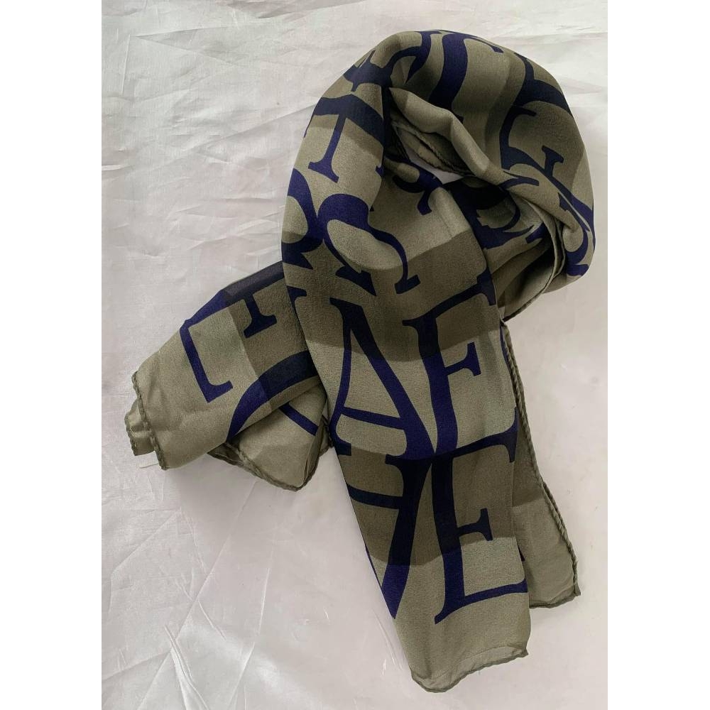 Jaeger Silk Scarf with Jaeger Print | Oxfam GB | Oxfam’s Online Shop