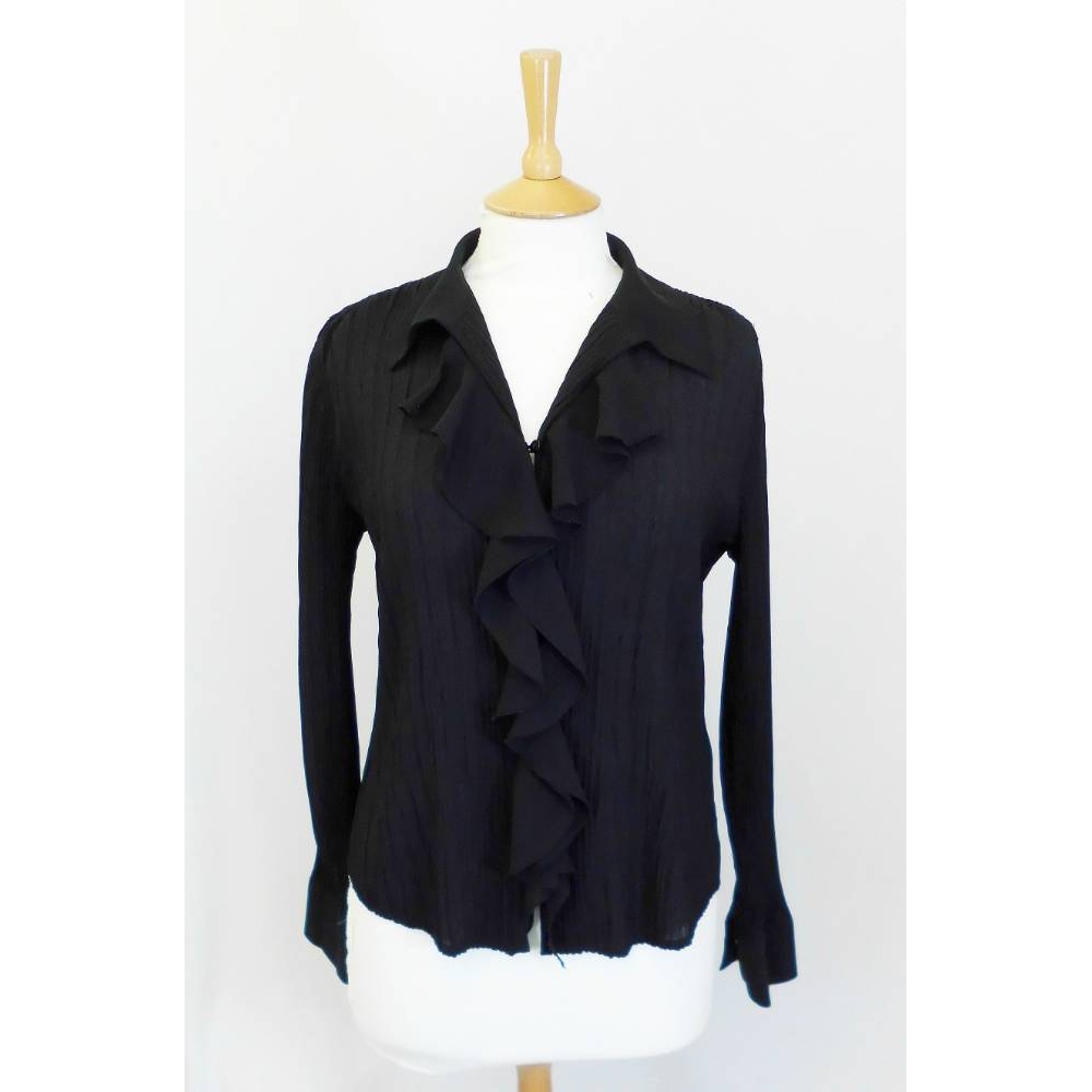Marks & Spencer Ladies' Long-Sleeved Blouse Black Size: 14 | Oxfam GB ...