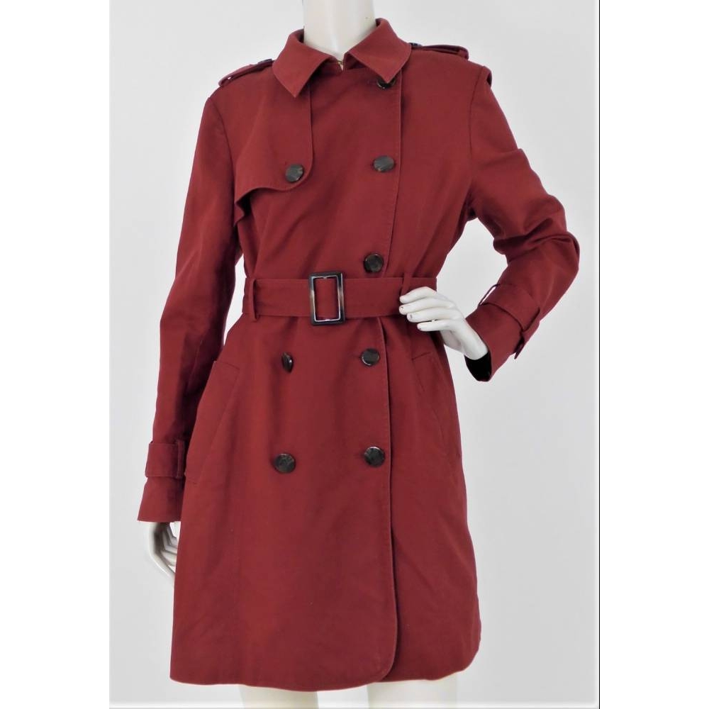 Laura Ashley Trench Coat Rust Red Size: 16 | Oxfam GB | Oxfam’s Online Shop