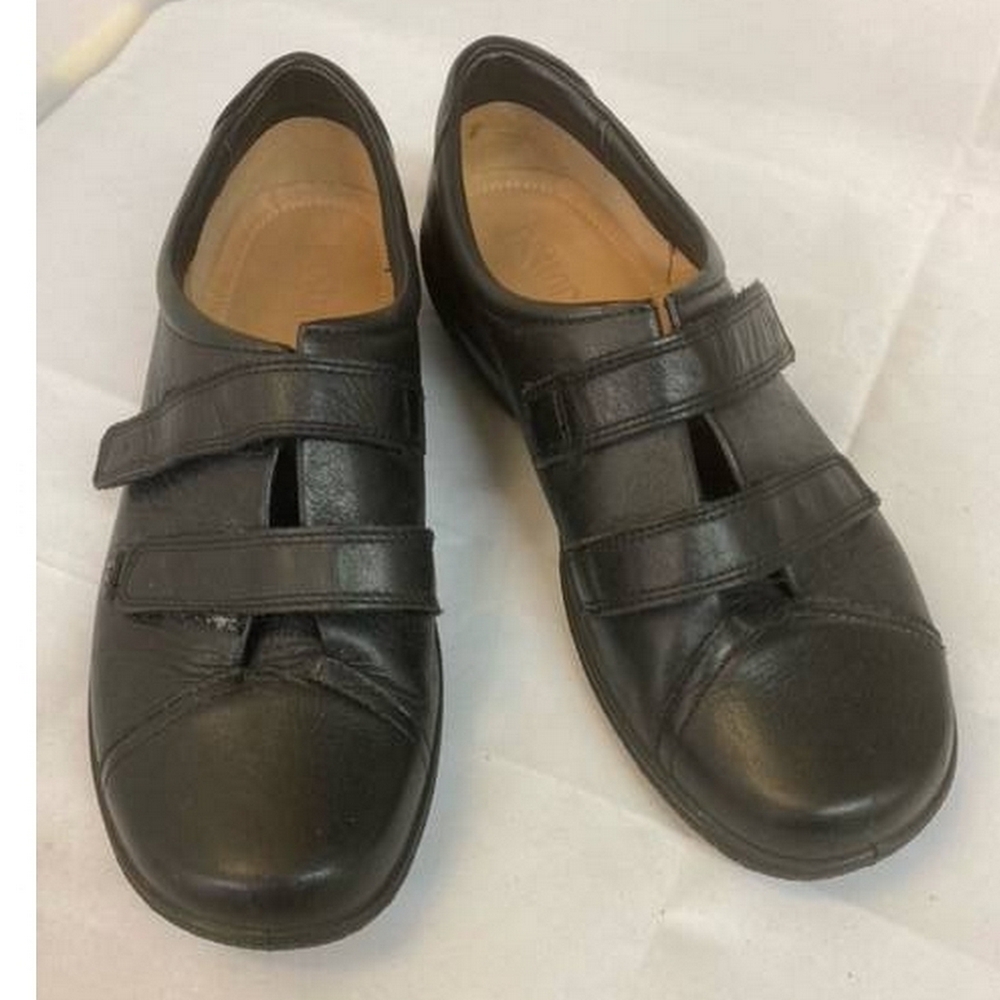 Hotter slip on velcro fasten shoes black Size: 8 | Oxfam GB | Oxfam’s ...