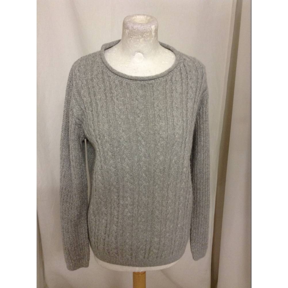 ISLE essentials knitted jumper grey Size: S | Oxfam GB | Oxfam’s Online ...