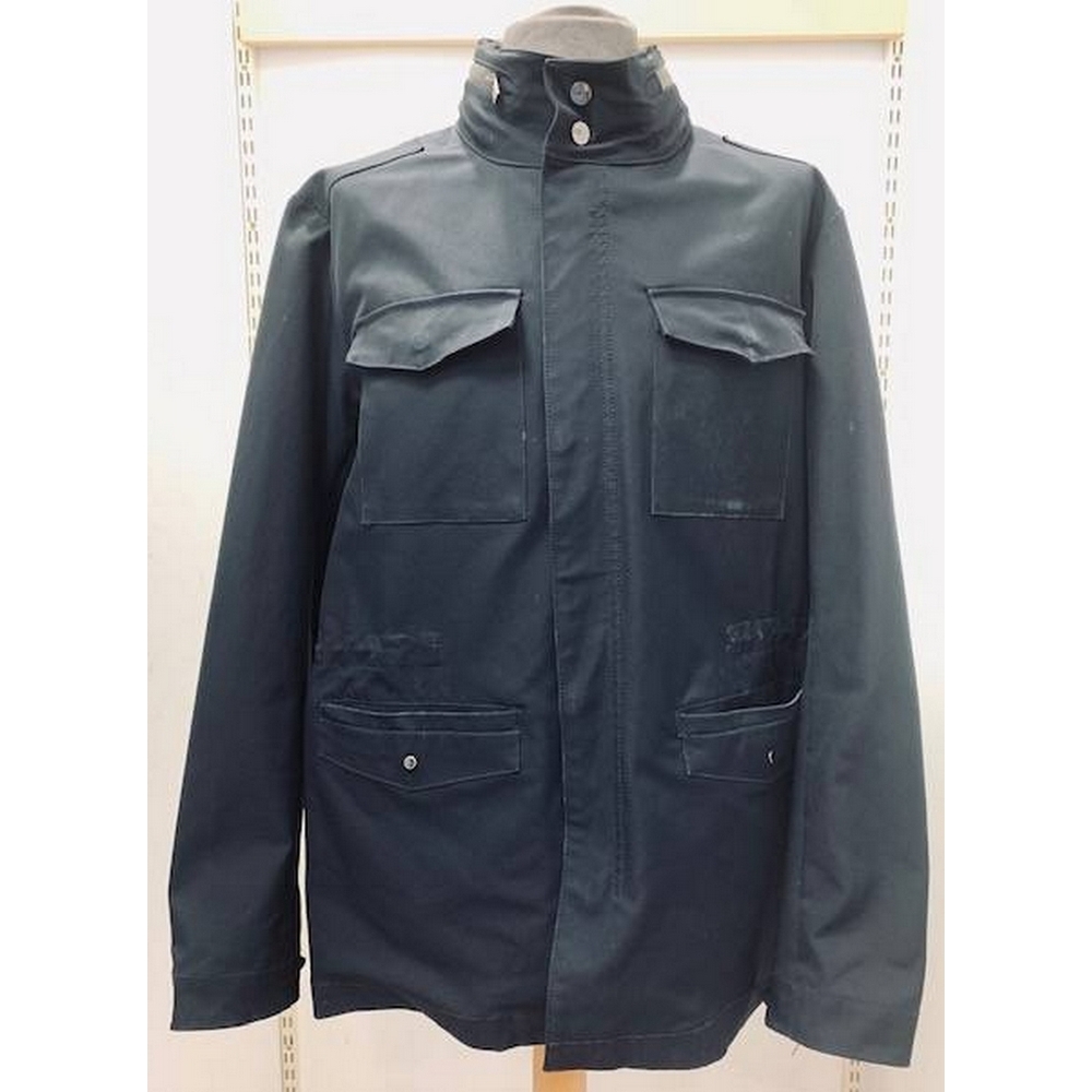 Armani Collezioni Rain Jacket With Hood Navy Size: XL | Oxfam GB