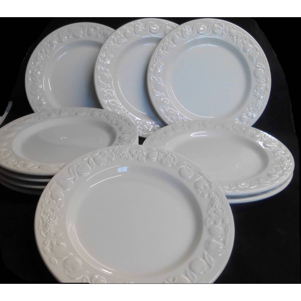 Lovely 10 White Appetizer/Dessert Plates Oxfam GB Oxfam’s Online Shop