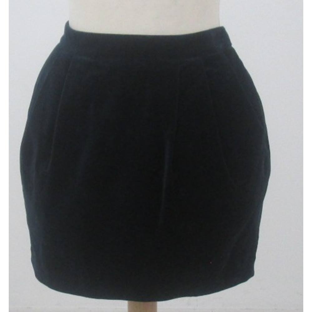 Jack wills outlet black velvet skirt