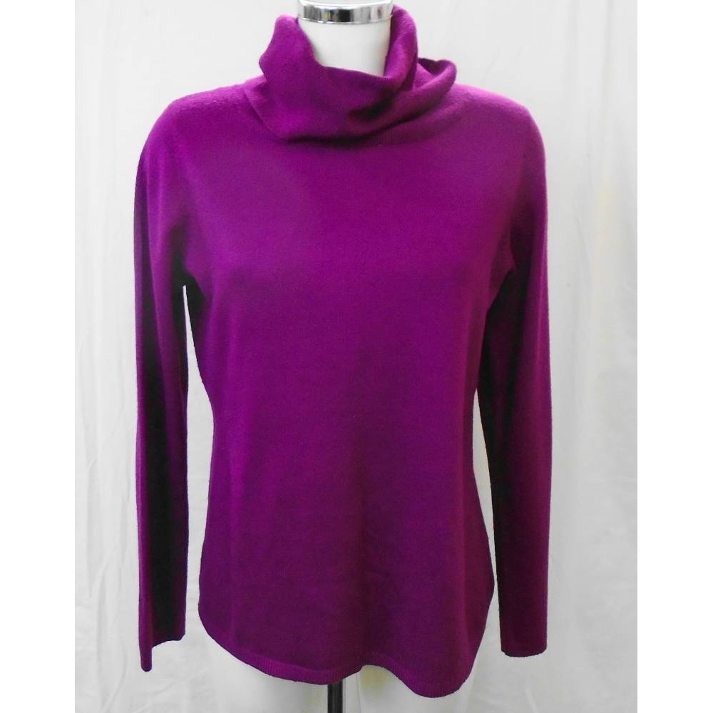Bonmarche roll neck jumper purple Size: 12 | Oxfam GB | Oxfam’s Online Shop