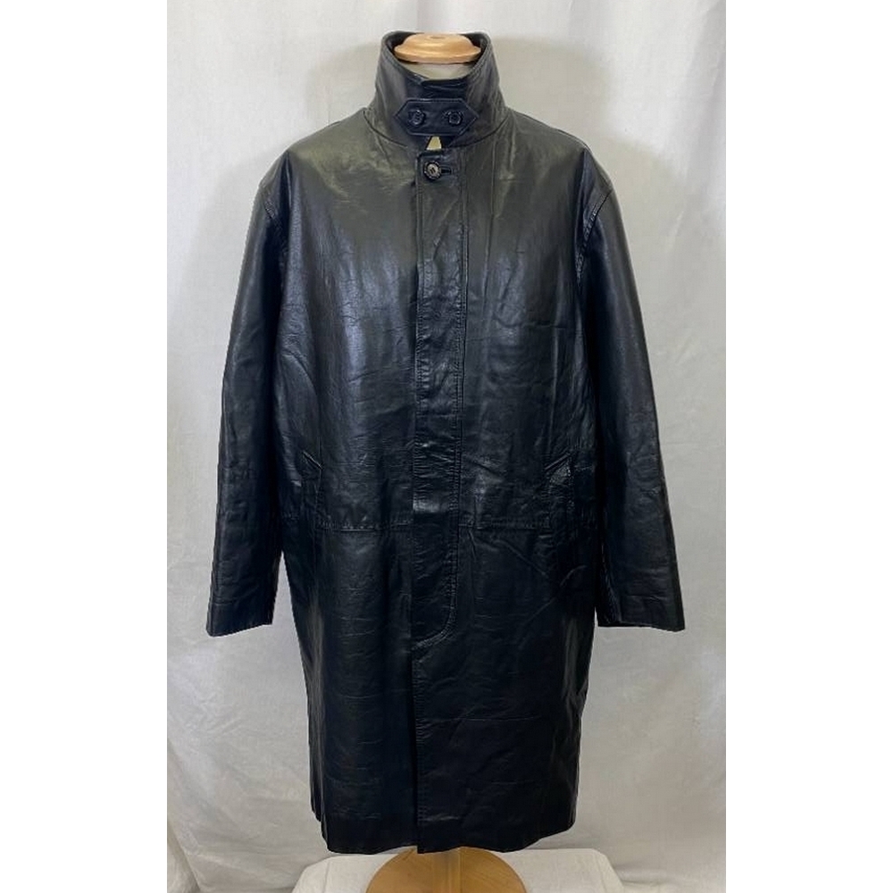 Ciro Citterio Genuine Leather Trenchcoat Black Size: M | Oxfam GB ...