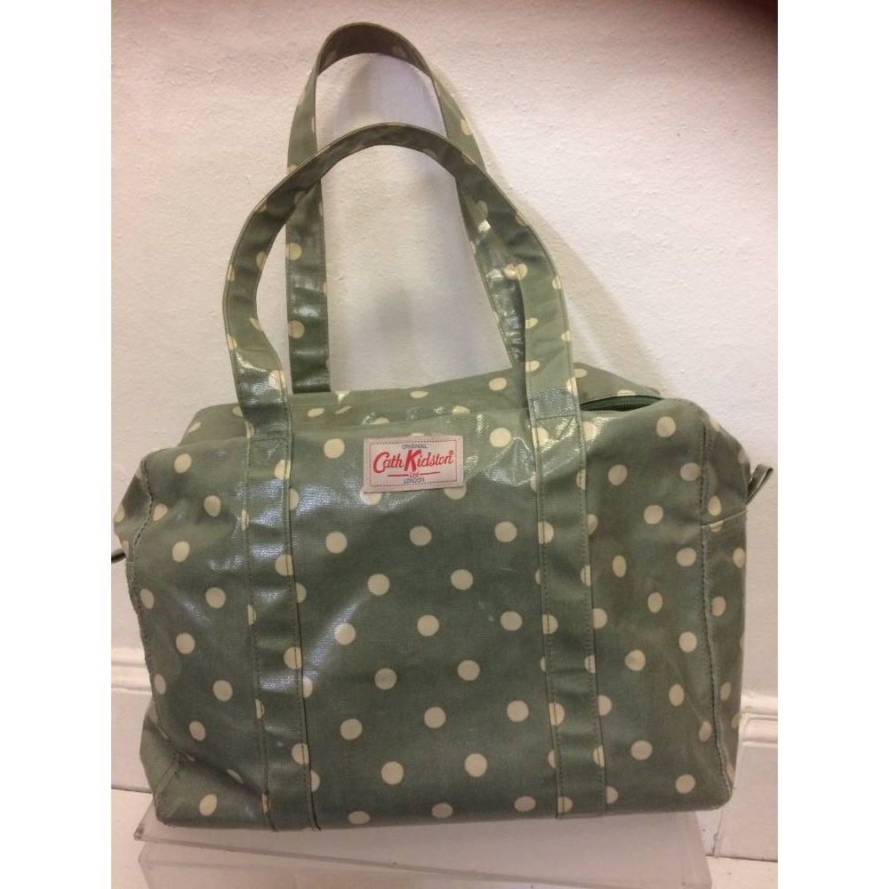 Cath Kidston Green Polka Dot Bag