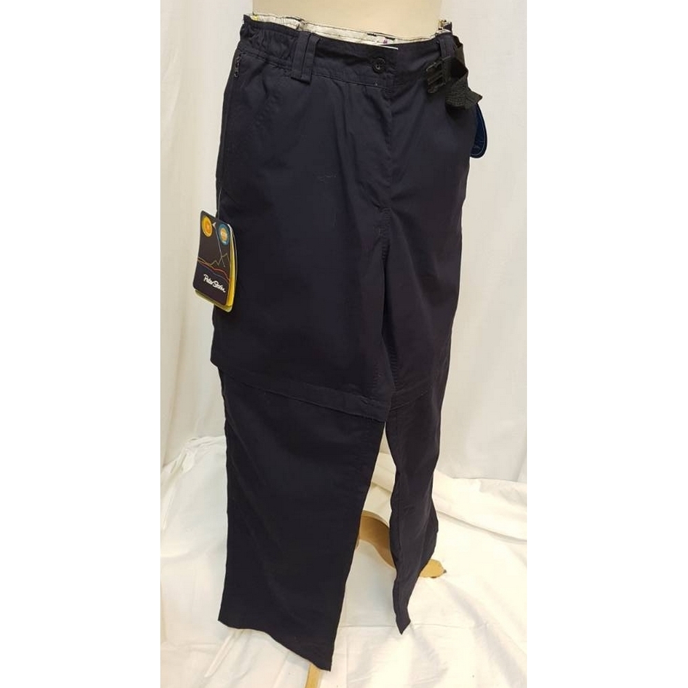 Peter Storm Convertible Walking Trousers Navy Blue Size: 30&quot; for sale  Wallington