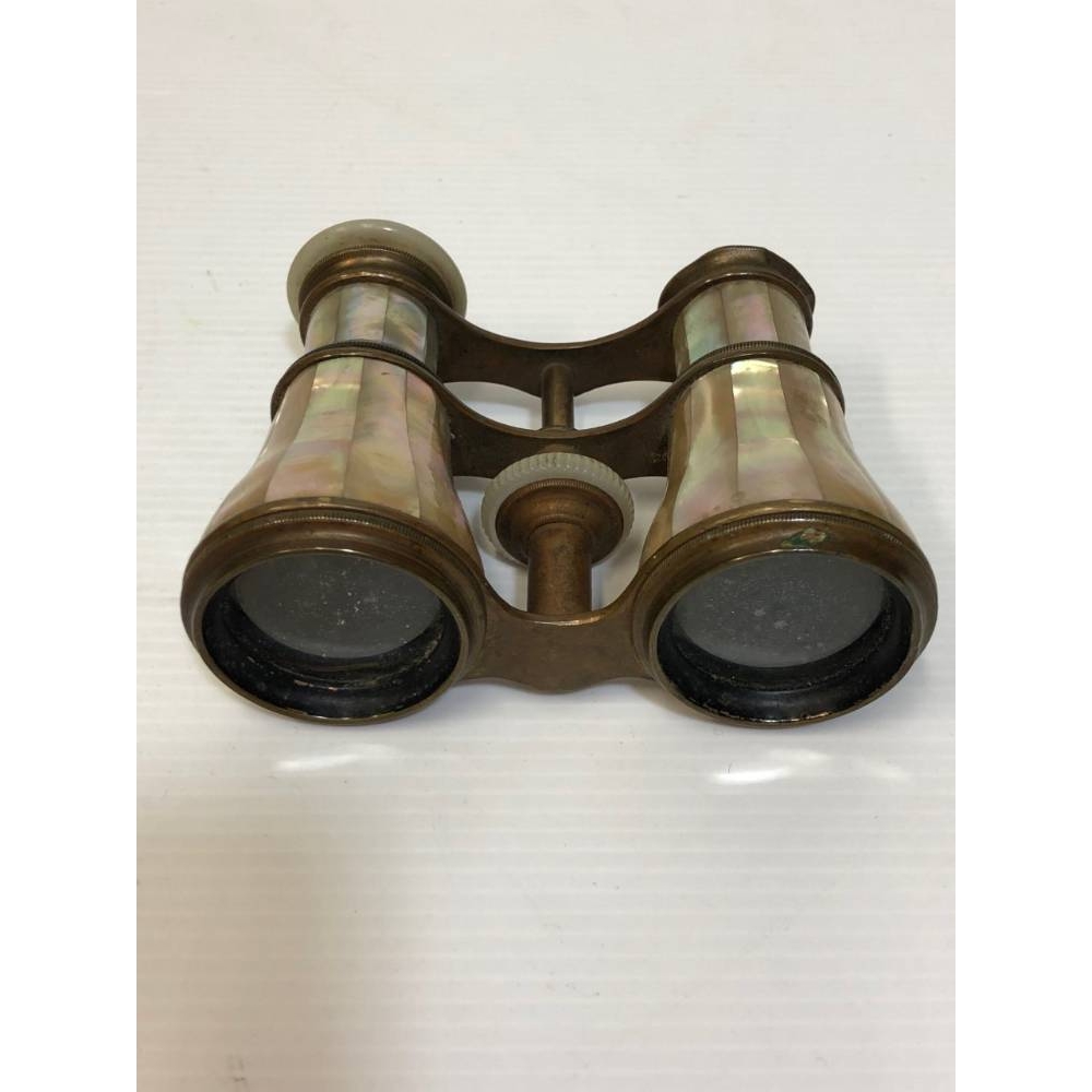 Preview of the first image of Aitchison&Co Theatre Mother of Pearl and Brass Binocular.