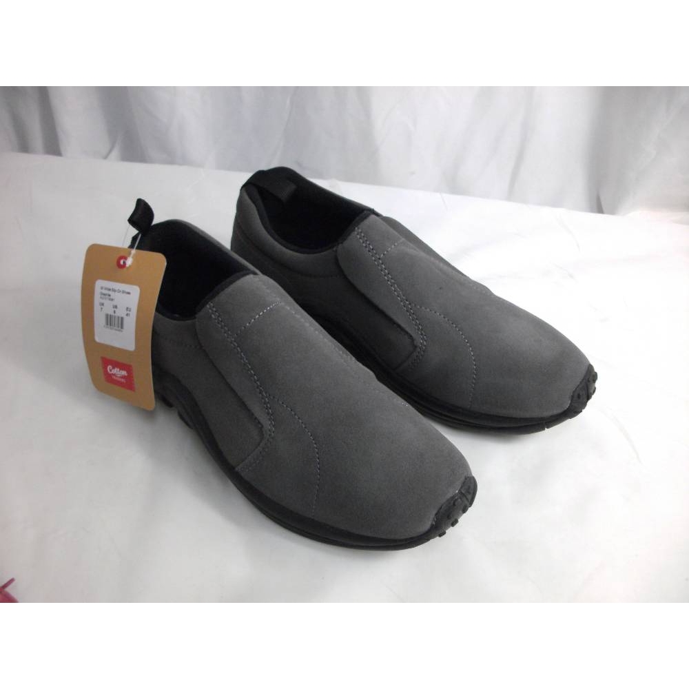 cotton traders suede slip ons