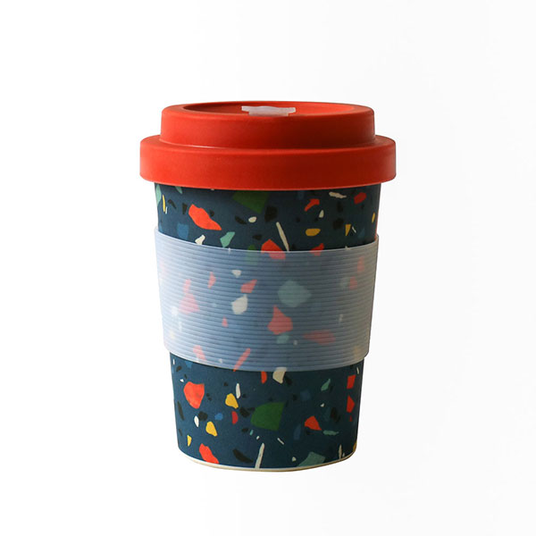 Reusable Bamboo Travel Coffee Cup in Terrazzo Print | Oxfam GB | Oxfam's Online Shop