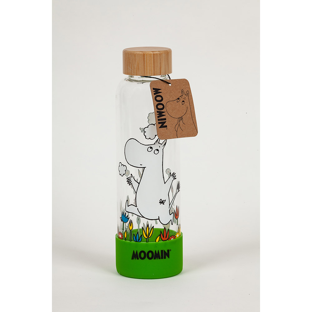 moomin glass water bottle